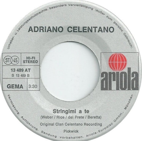 Adriano Celentano : Bellissima (7", Single)
