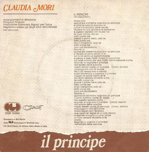 Claudia Mori : Il Principe (7")