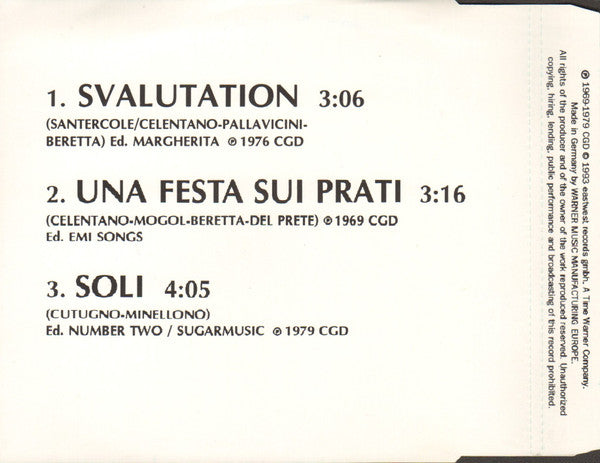 Adriano Celentano : Svalutation (CD, Single, RE)