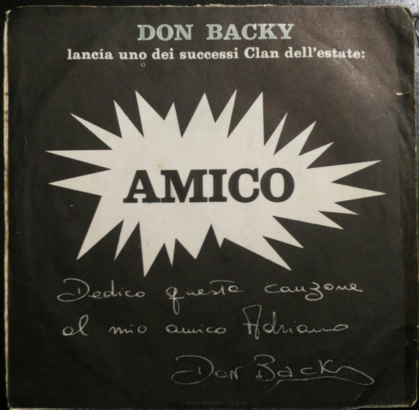 Don Backy E I Ribelli : Amico (7", Gat)