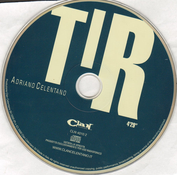 Adriano Celentano : Tir (CD, Single, Promo, Car)