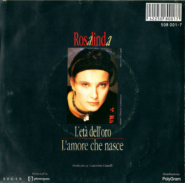 Rosalinda Celentano : L'Età Dell'Oro (7")