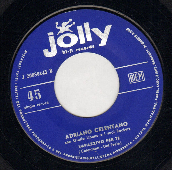 Adriano Celentano Con Giulio Libano E I Suoi Rockers : Rock Matto / Impazzivo Per Te (7", Single, Bol)