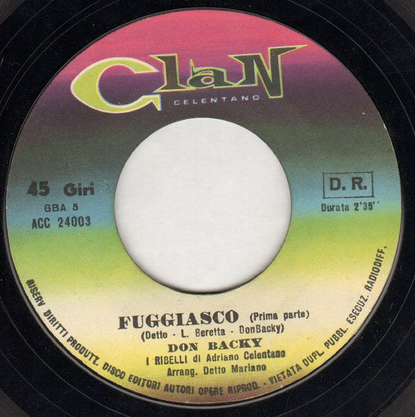 Don Backy : Fuggiasco (7")
