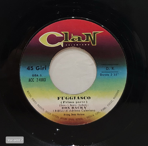 Don Backy : Fuggiasco (7")