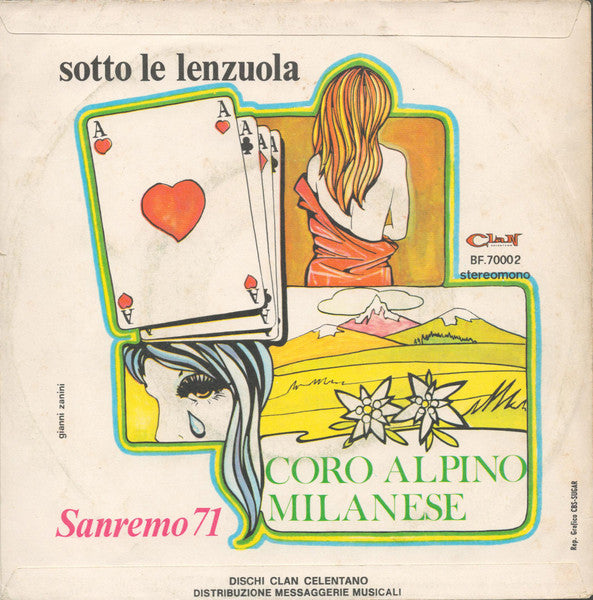 Coro Alpino Milanese : Sotto Le Lenzuola (7")