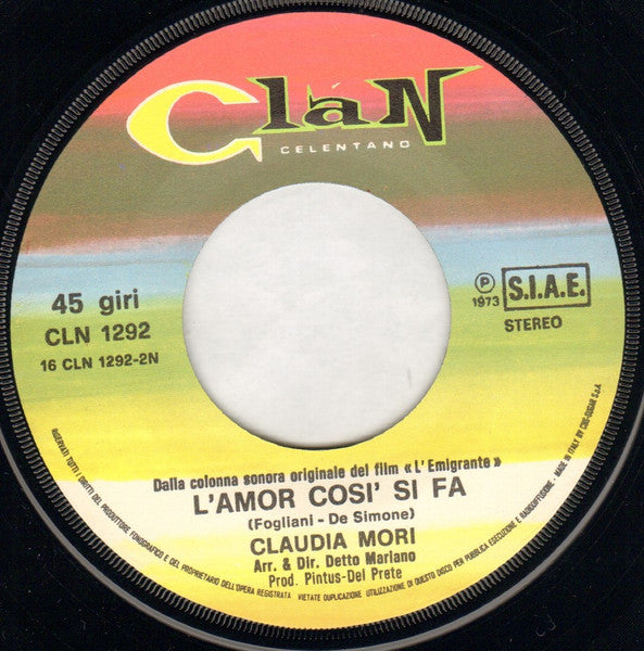 Claudia Mori : Pupatella / L'Amor Così Si Fa (7")