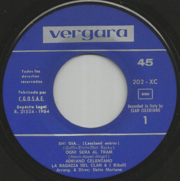 Adriano Celentano : Eh! Gia (7", EP)