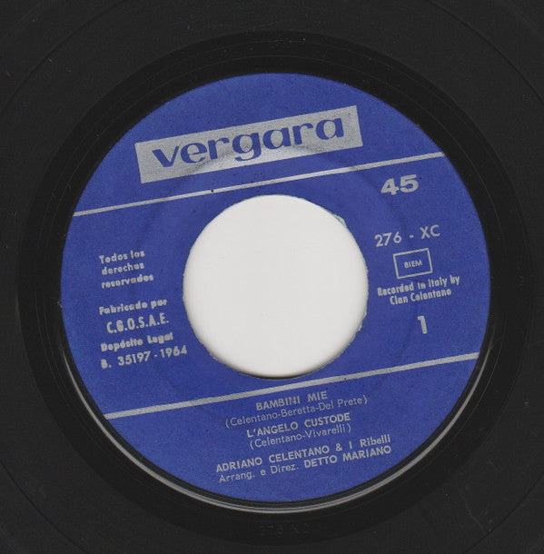 Adriano Celentano : Bambini Miei (7", EP)