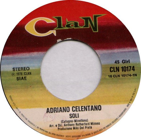 Adriano Celentano : Soli  (7")