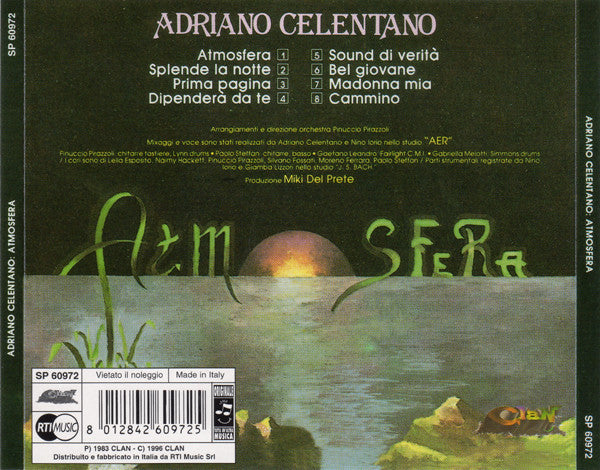 Adriano Celentano : Atmosfera (CD, Album, RE)