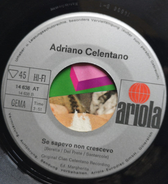 Adriano Celentano : Viola (7", Single)