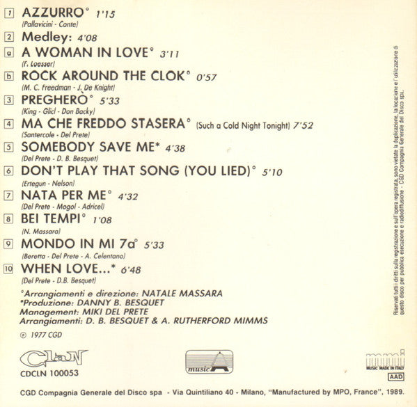 Adriano Celentano : A Woman In Love (CD, Comp)