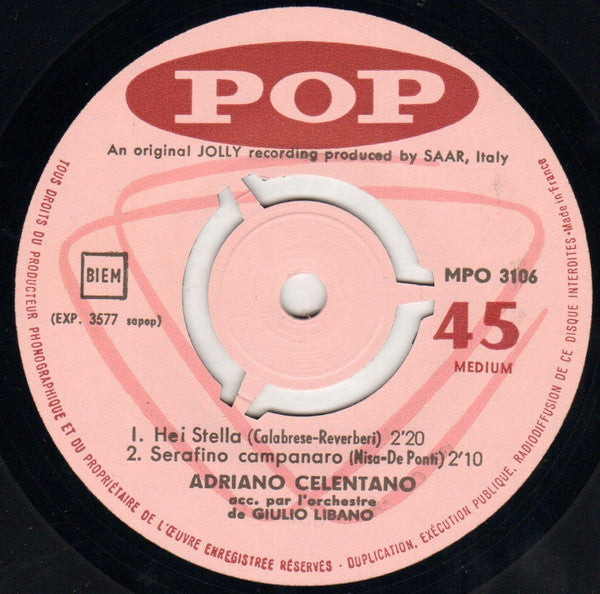 Adriano Celentano : A New Orleans (7", EP)