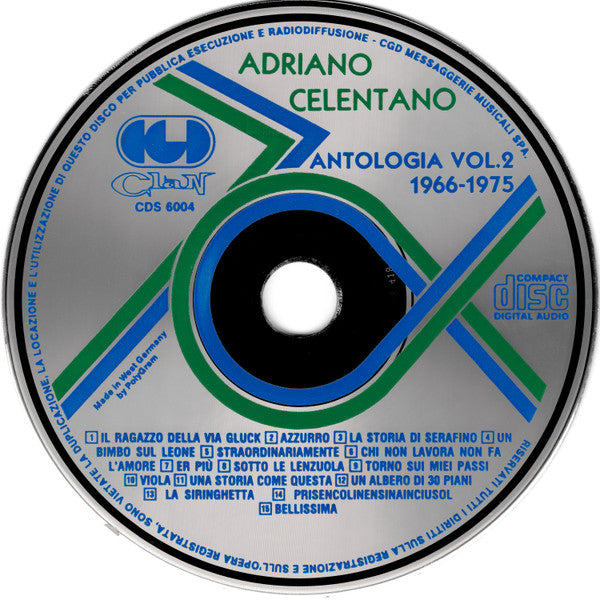 Adriano Celentano : Antologia Vol. 2 (1966-1975) (CD, Comp)