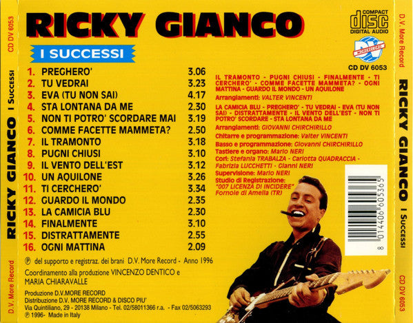 Ricky Gianco : I Successi (CD, Comp)