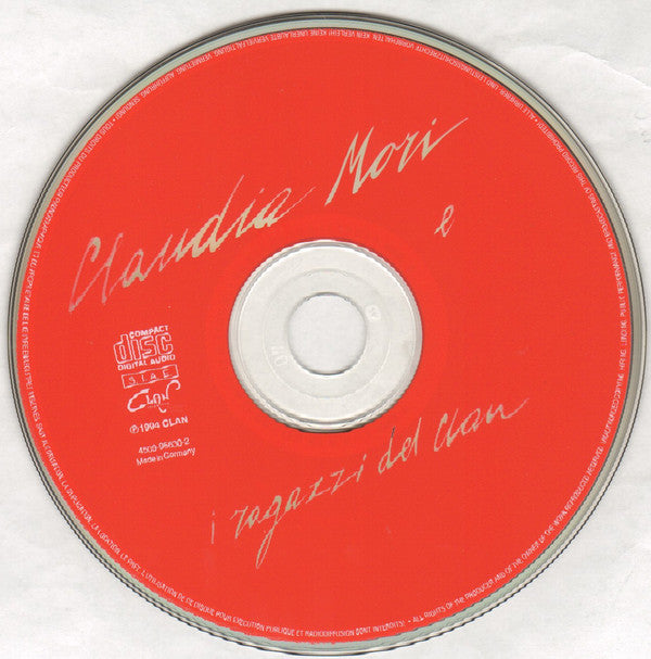 Claudia Mori : Claudia Mori E I Ragazzi Del Clan (CD, Comp)