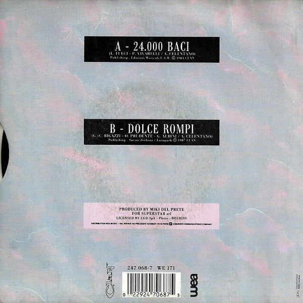 Adriano Celentano : 24.000 Baci (7", Single)