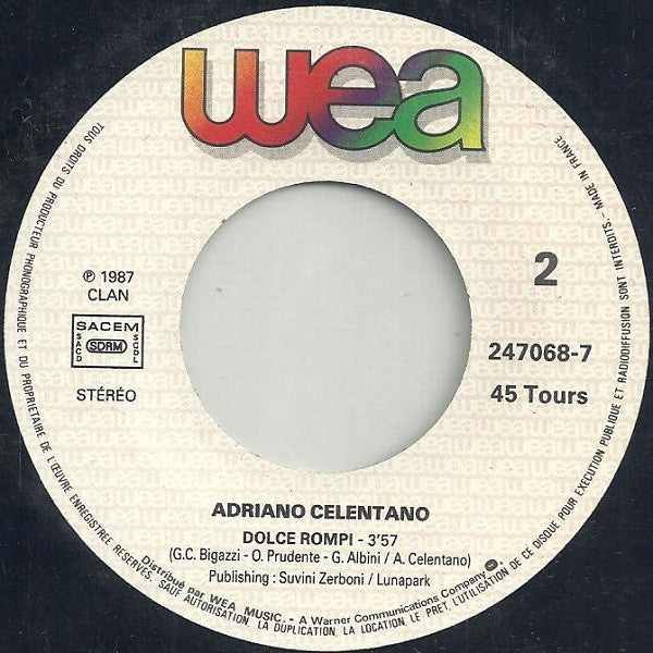 Adriano Celentano : 24.000 Baci (7", Single)